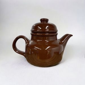Vtg RONDO Teapot 1983 Gailstyn-Sutton Japan Chocolate Brown 6.5" Tall